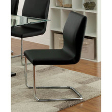 Load image into Gallery viewer, LODIA I Black/Silver Side Chair