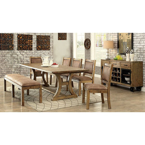 GIANNA Rustic Pine 96" Dining Table