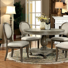 Load image into Gallery viewer, Kathryn Rustic Dark Oak Round Dining Table, Rustic Oak image