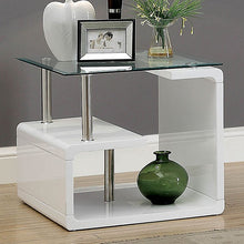 Load image into Gallery viewer, Torkel White/Chrome End Table image