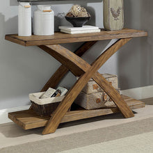 Load image into Gallery viewer, Bryanna Antique Light Oak Sofa Table image