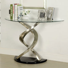 Load image into Gallery viewer, NOVA Satin Plated/Black Sofa Table image