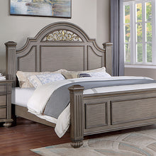 Load image into Gallery viewer, Syracuse Bed Cherry &amp; Grey