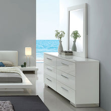 Load image into Gallery viewer, Christie Glossy White Dresser image