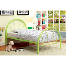 Load image into Gallery viewer, Rainbow Full Bed Black, White, Silver, Black, &amp; Green