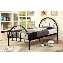 Load image into Gallery viewer, Rainbow Full Bed Black, White, Silver, Black, &amp; Green