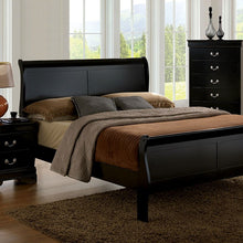 Load image into Gallery viewer, Louis Philippe Bed Black, White, &amp; Cherry