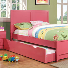 Load image into Gallery viewer, PRIAM Full &amp; Twin Bed, White/Gray, Pink, Chrome, &amp; Yellow