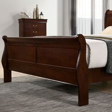 Load image into Gallery viewer, Louis Philippe Bed Black, White, &amp; Cherry