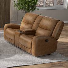 Load image into Gallery viewer, Leolinus Manual Recliner Loveseat w/ Console