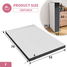 Load image into Gallery viewer, Hollyhock 4" Full Tri-Fold Memory Foam Topper