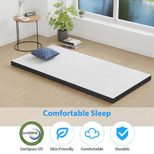 Load image into Gallery viewer, Hollyhock 4" Twin Tri-Fold Memory Foam Topper