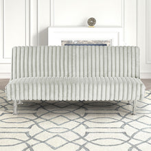 Load image into Gallery viewer, Hinwil Futon Sofa Bed Pink, Beige Grey, &amp; Black