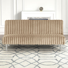 Load image into Gallery viewer, Hinwil Futon Sofa Bed Pink, Beige Grey, &amp; Black