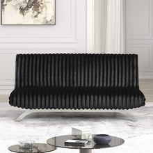 Load image into Gallery viewer, Villeneuve Futon Sofa Bed Black, Pink, &amp; Grey