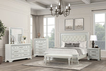 Load image into Gallery viewer, Stella Mia 4 Pc 5 Pc Queen Bedroom Set White &amp; White