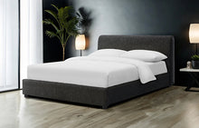 Load image into Gallery viewer, Vertham E.King, Full, &amp; Queen Bed White &amp; Black