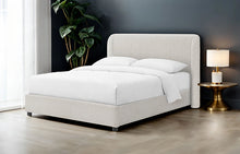Load image into Gallery viewer, Laverni E.King, Full, &amp; Queen Bed White, Grey, &amp; Black