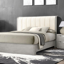 Load image into Gallery viewer, Osterley Queen &amp; E.King Bed Grey &amp; Black