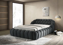 Load image into Gallery viewer, Newquay E.King &amp; Queen Bed White, Grey, &amp; Black