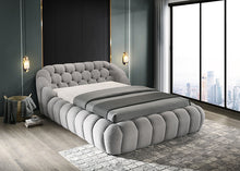Load image into Gallery viewer, Newquay E.King &amp; Queen Bed White, Grey, &amp; Black