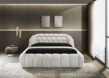Load image into Gallery viewer, Newquay E.King &amp; Queen Bed White, Grey, &amp; Black