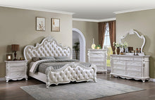 Load image into Gallery viewer, Ventresca Bed White &amp; Chrome