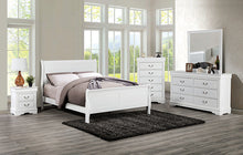 Load image into Gallery viewer, Louis Philippe Bed Black, White, &amp; Cherry