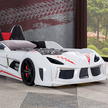 Load image into Gallery viewer, Trackster Bed White, Red,, Black, &amp; Blue