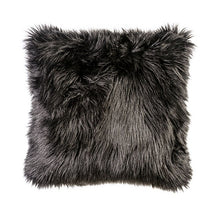Load image into Gallery viewer, Jet Black 20&quot; X 20&quot; Pillow, Fur Black (2/CTN)