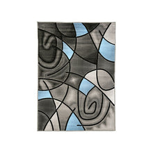 Load image into Gallery viewer, Sivas Area Rug Black &amp; Blue