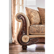 Load image into Gallery viewer, NICANOR Tan/Gold Love Seat